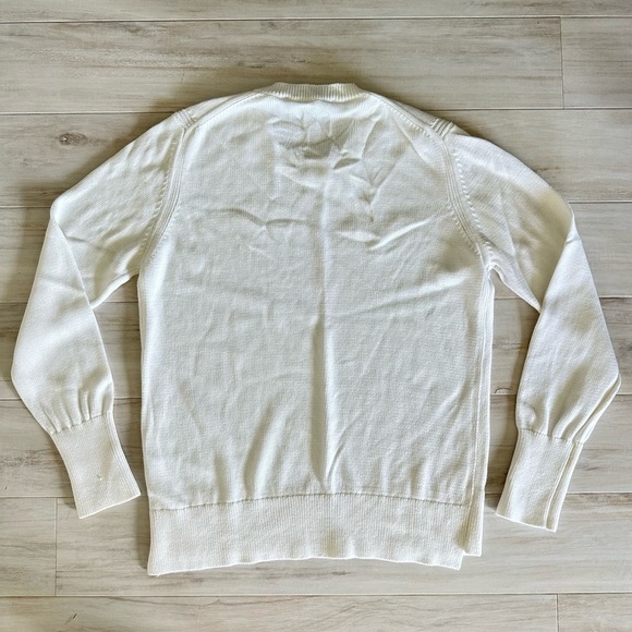 Everlane White Knitted Crew Neck Sweater - Picture 6 of 8